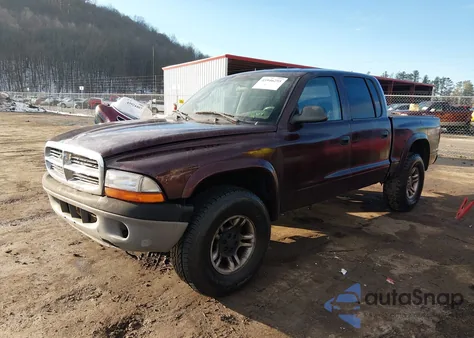 2004 Dodge Dakota Slt from USA, damaged, VIN 1D7HG48N84S718224